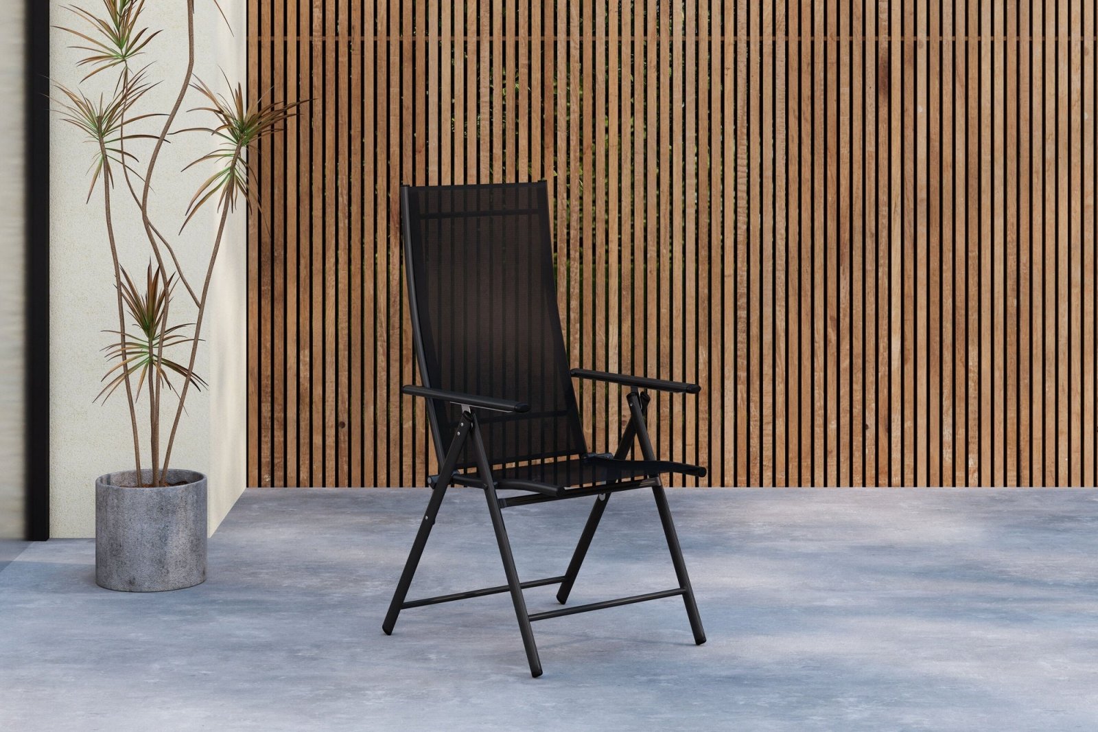 Venture Home Levanzo Trädgårdsstol 2 - Pack, Svart - Azalea Home