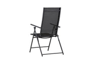 Venture Home Levanzo Trädgårdsstol 2 - Pack, Svart - Azalea Home