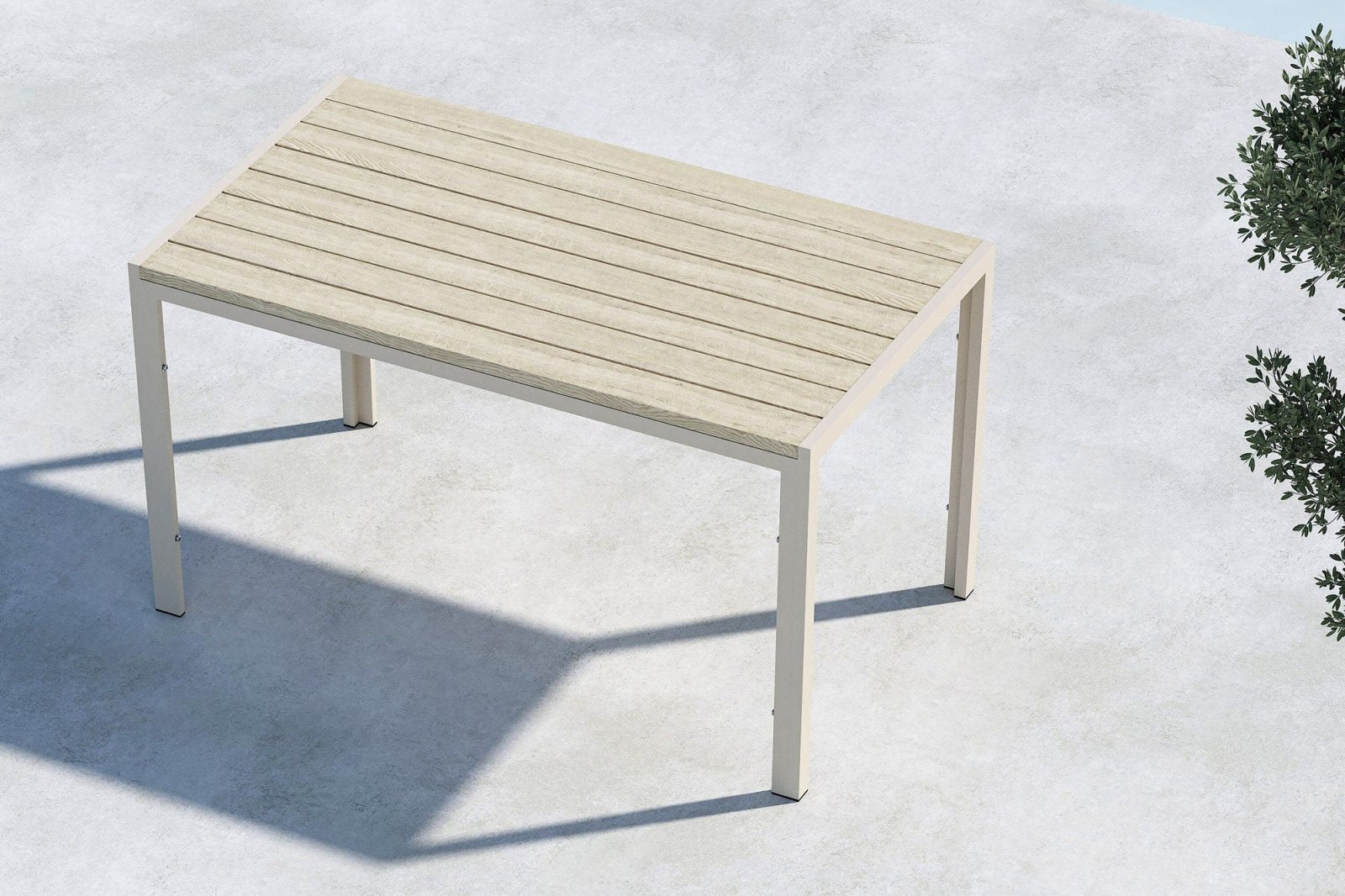 Venture Home Mirko Trädgårdsbord 140x80, Beige - Azalea Home