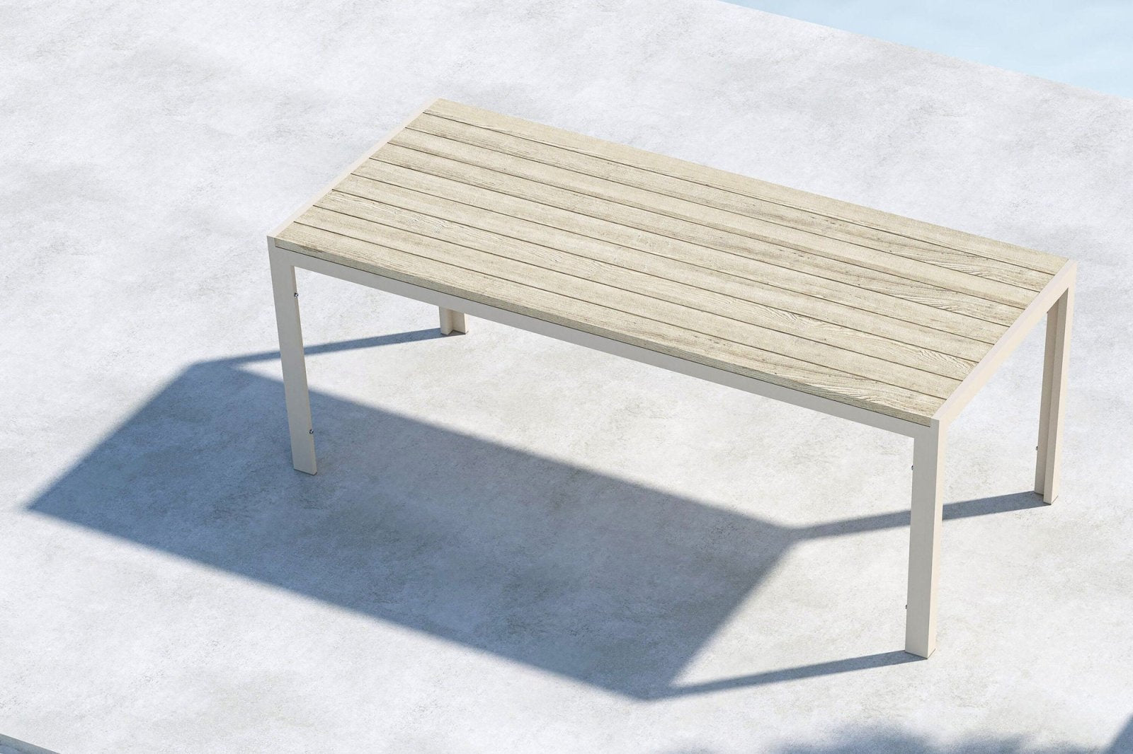 Venture Home Mirko Trädgårdsbord 205x90, Beige - Azalea Home