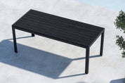 Venture Home Mirko Trädgårdsbord 205x90, Svart - Azalea Home