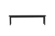Venture Home Modena Utebänk 180 x 40, Svart - Azalea Home