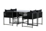 Venture Home Noto Matgrupp Utomhus, Svart - Azalea Home