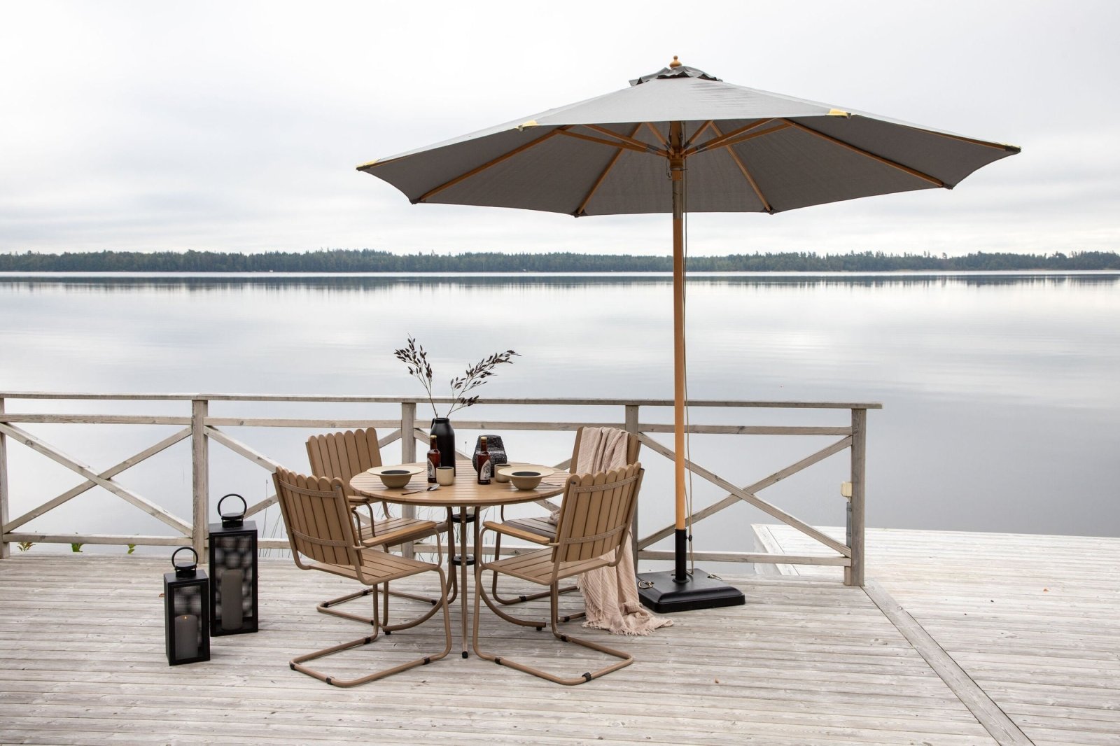 Venture Home Nypo Parasoll, Grå - Azalea Home