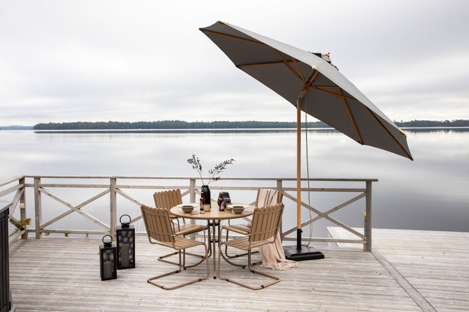 Venture Home Nypo Parasoll, Grå - Azalea Home