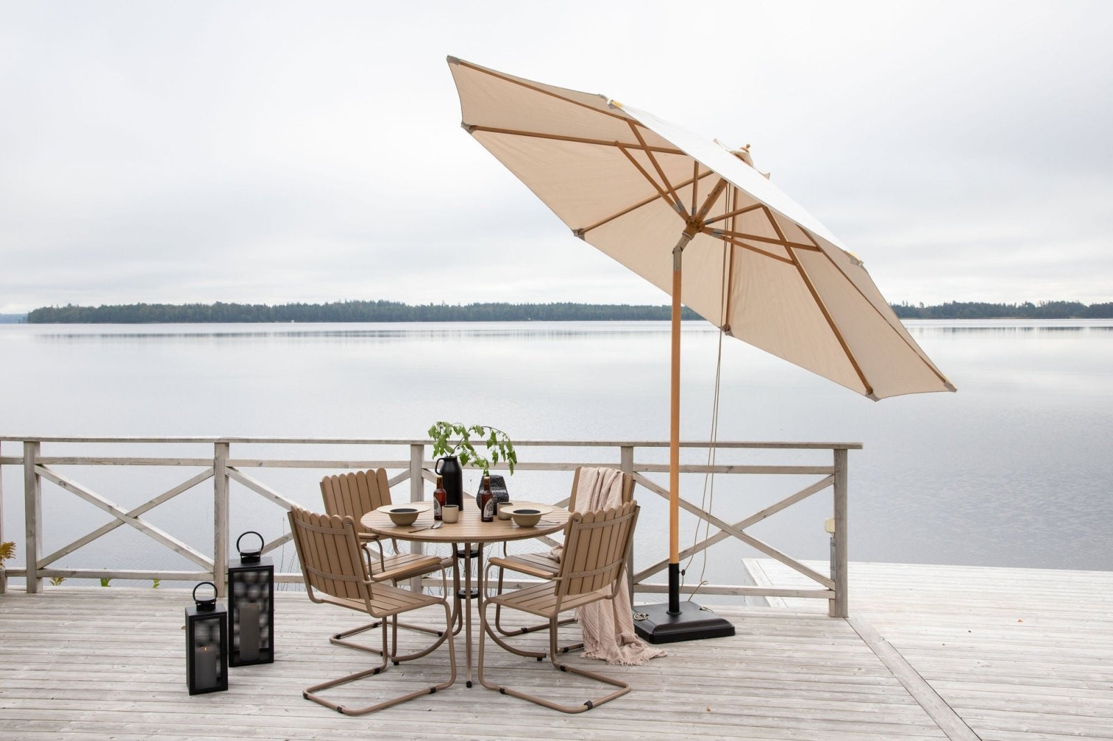 Venture Home Nypo Parasoll, Vit - Azalea Home