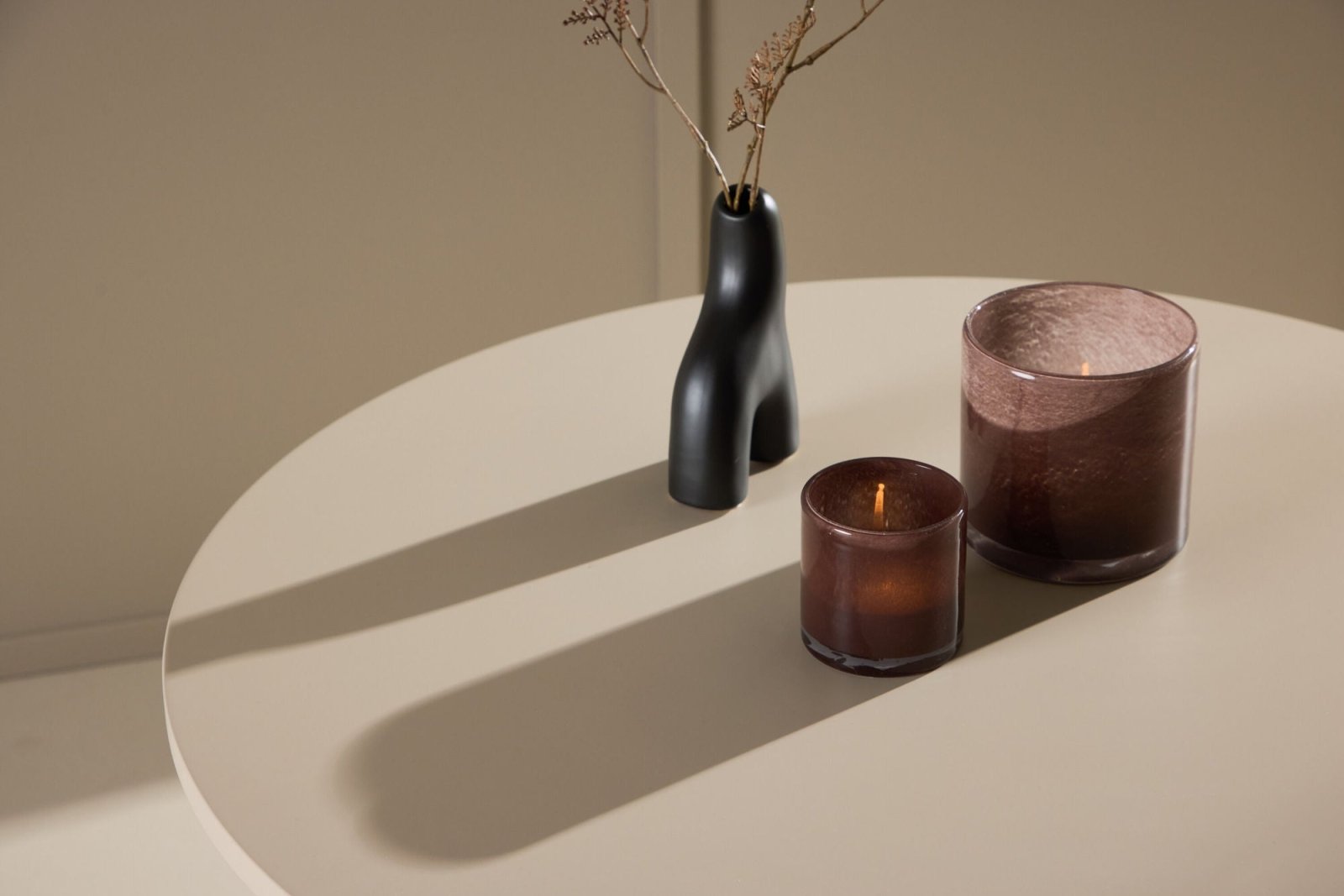 Venture Home Olivia Soffbord ø80, Beige - Azalea Home