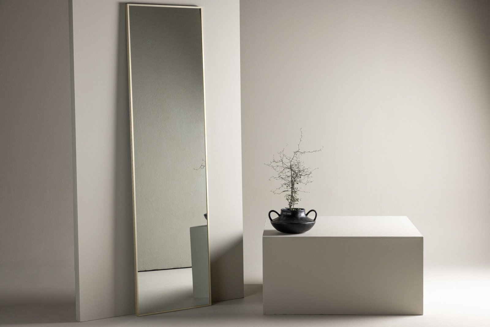 Venture Home Orlando Stor spegel, Beige - Azalea Home
