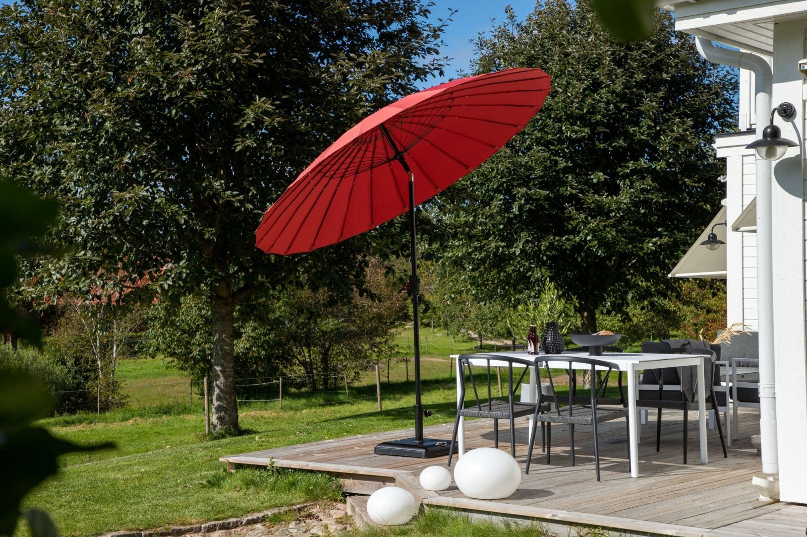 Venture Home Palmetto Parasoll ø270, Röd - Azalea Home