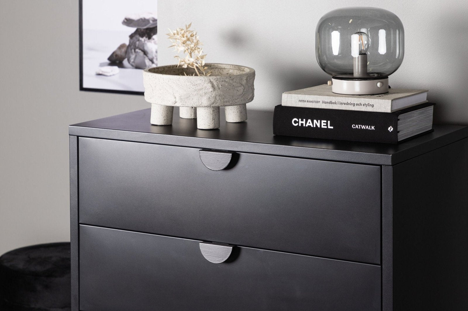 Venture Home Piring Byrå 78 x 98, Svart - Azalea Home