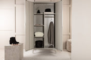 Venture Home Piring Garderob 85 x 183, Beige - Azalea Home