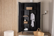 Venture Home Piring Garderob 85 x 183, Svart - Azalea Home