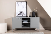 Venture Home Piring TV - bänk 120 x 63, Ljusgrå - Azalea Home