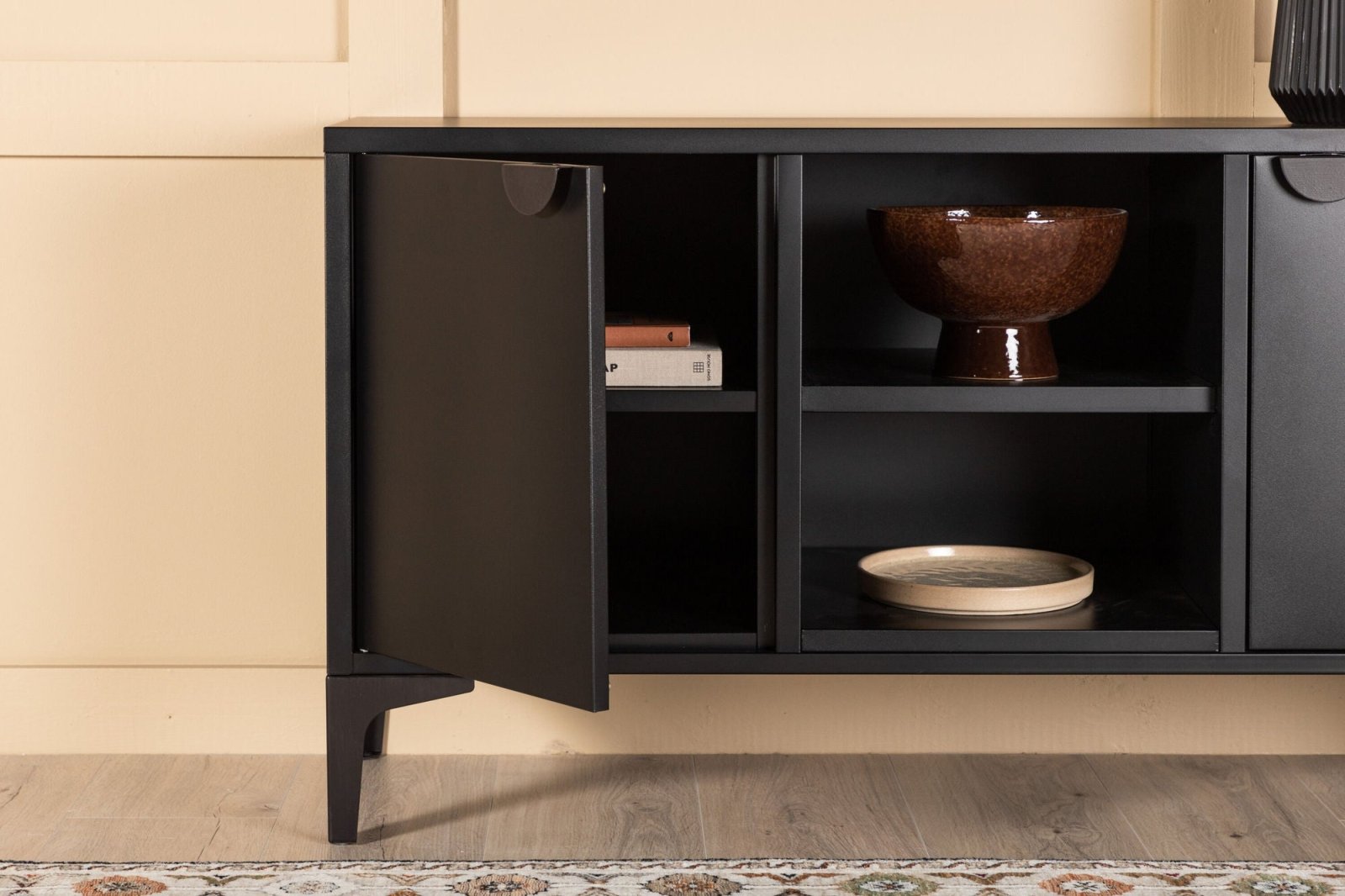 Venture Home Piring TV - bänk 120 x 63, Svart - Azalea Home