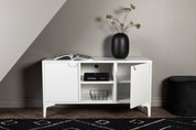 Venture Home Piring TV - bänk 120 x 63, Vit - Azalea Home