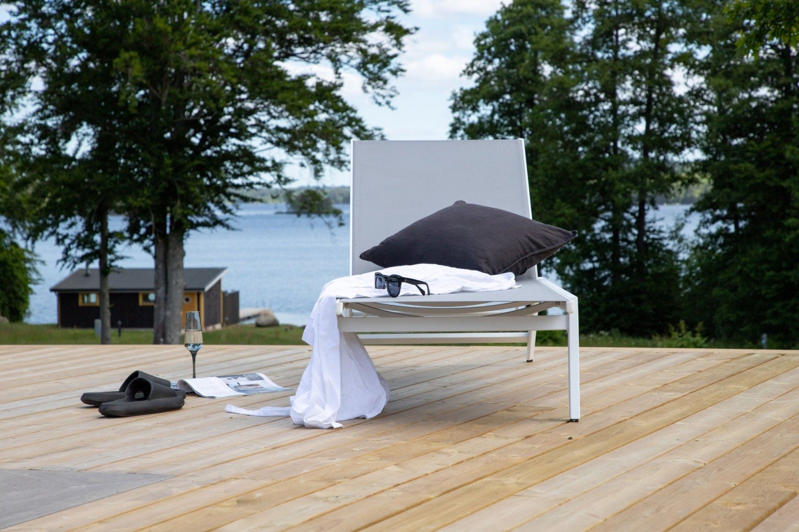 Venture Home Ramos Solstol 2 - Pack 60 x 200, Vit - Azalea Home