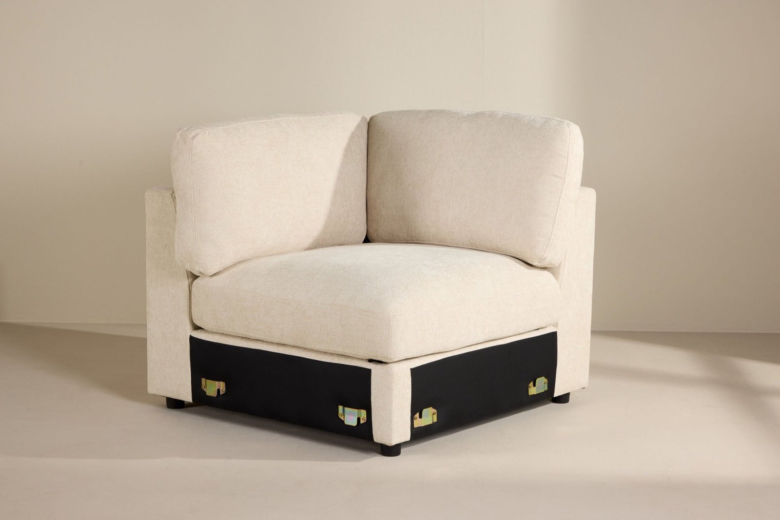 Venture Home Salerno Hörnsoffa, Beige - Azalea Home