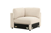 Venture Home Salerno Hörnsoffa, Beige - Azalea Home