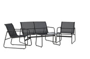 Venture Home Scopello Loungegrupp Utomhus, Svart - Azalea Home