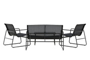 Venture Home Scopello Loungegrupp Utomhus, Svart - Azalea Home