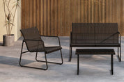 Venture Home Scopello Loungegrupp Utomhus, Svart - Azalea Home