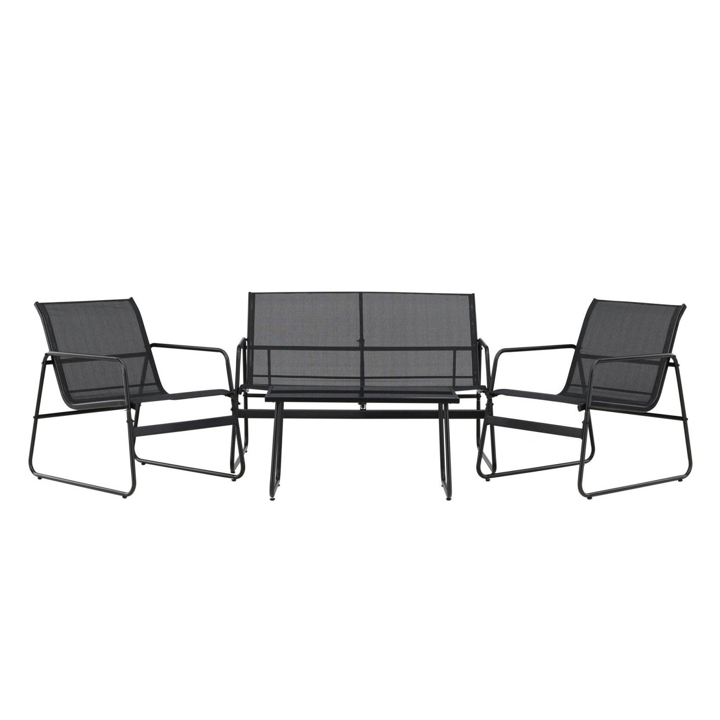 Venture Home Scopello Loungegrupp Utomhus, Svart - Azalea Home