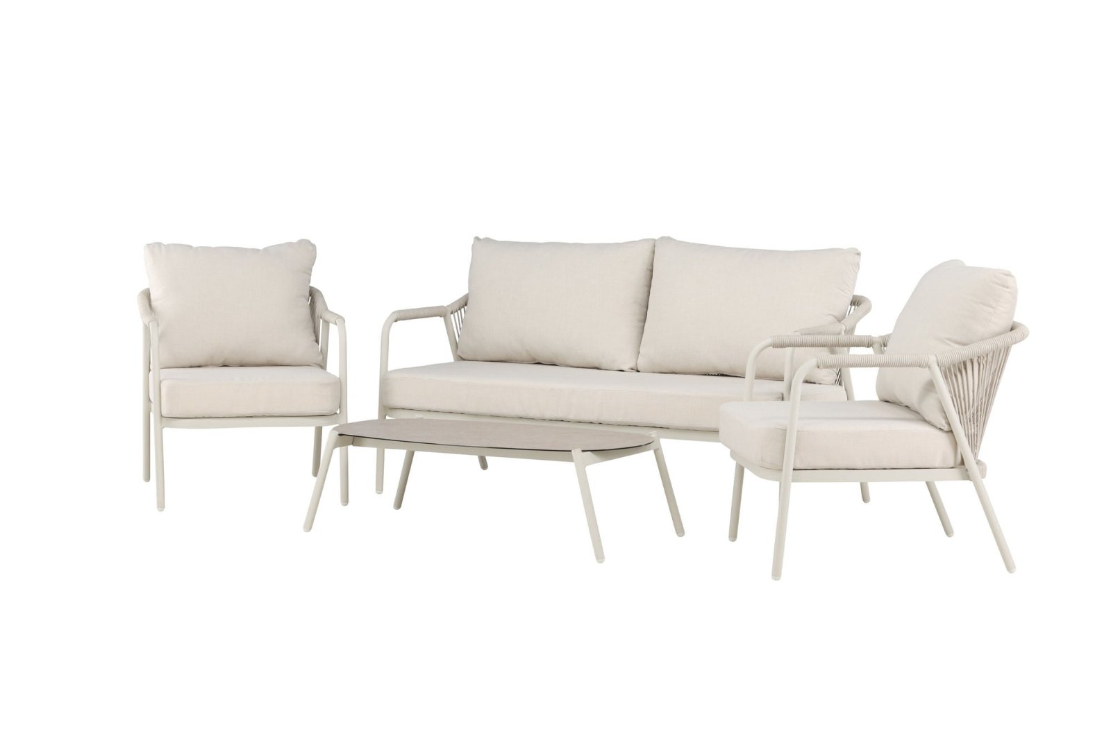 Venture Home Sicily Loungegrupp Utomhus, Beige - Azalea Home