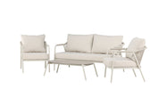 Venture Home Sicily Loungegrupp Utomhus, Beige - Azalea Home