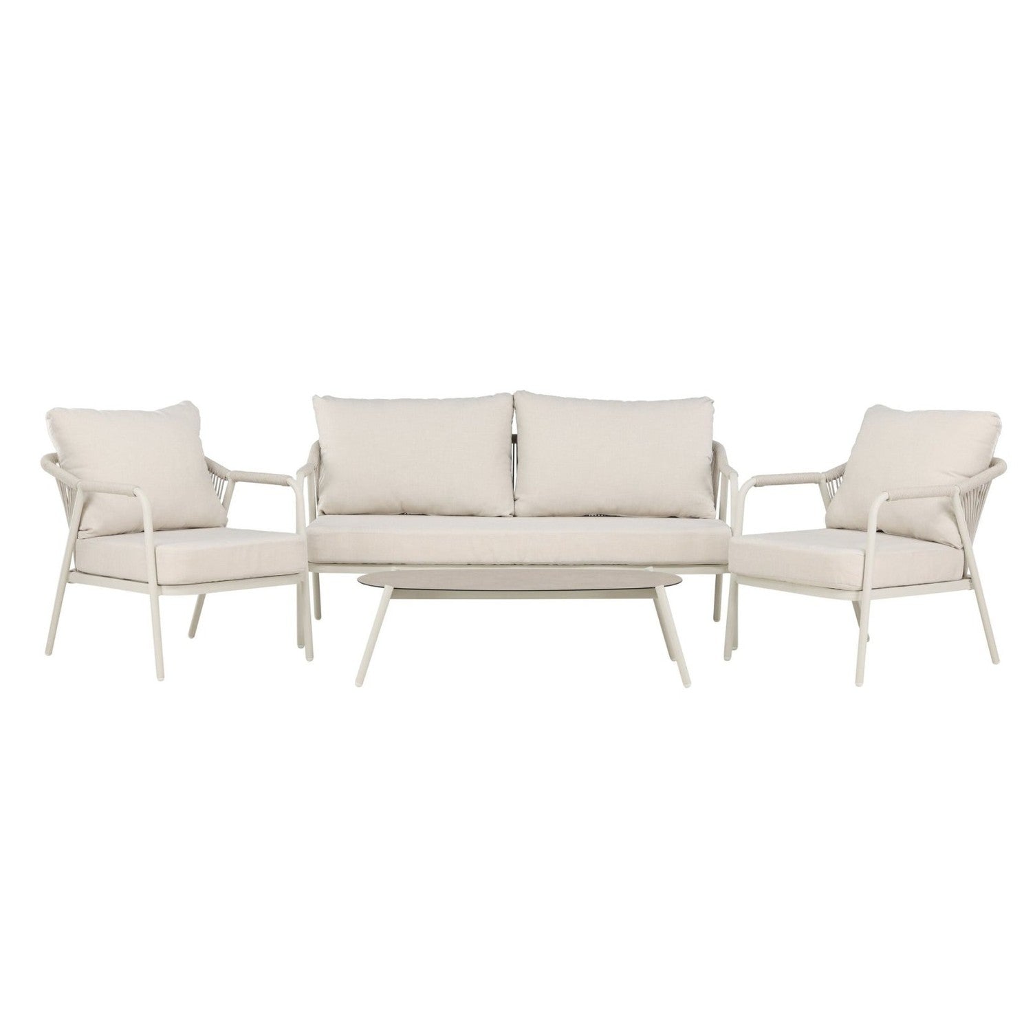 Venture Home Sicily Loungegrupp Utomhus, Beige - Azalea Home
