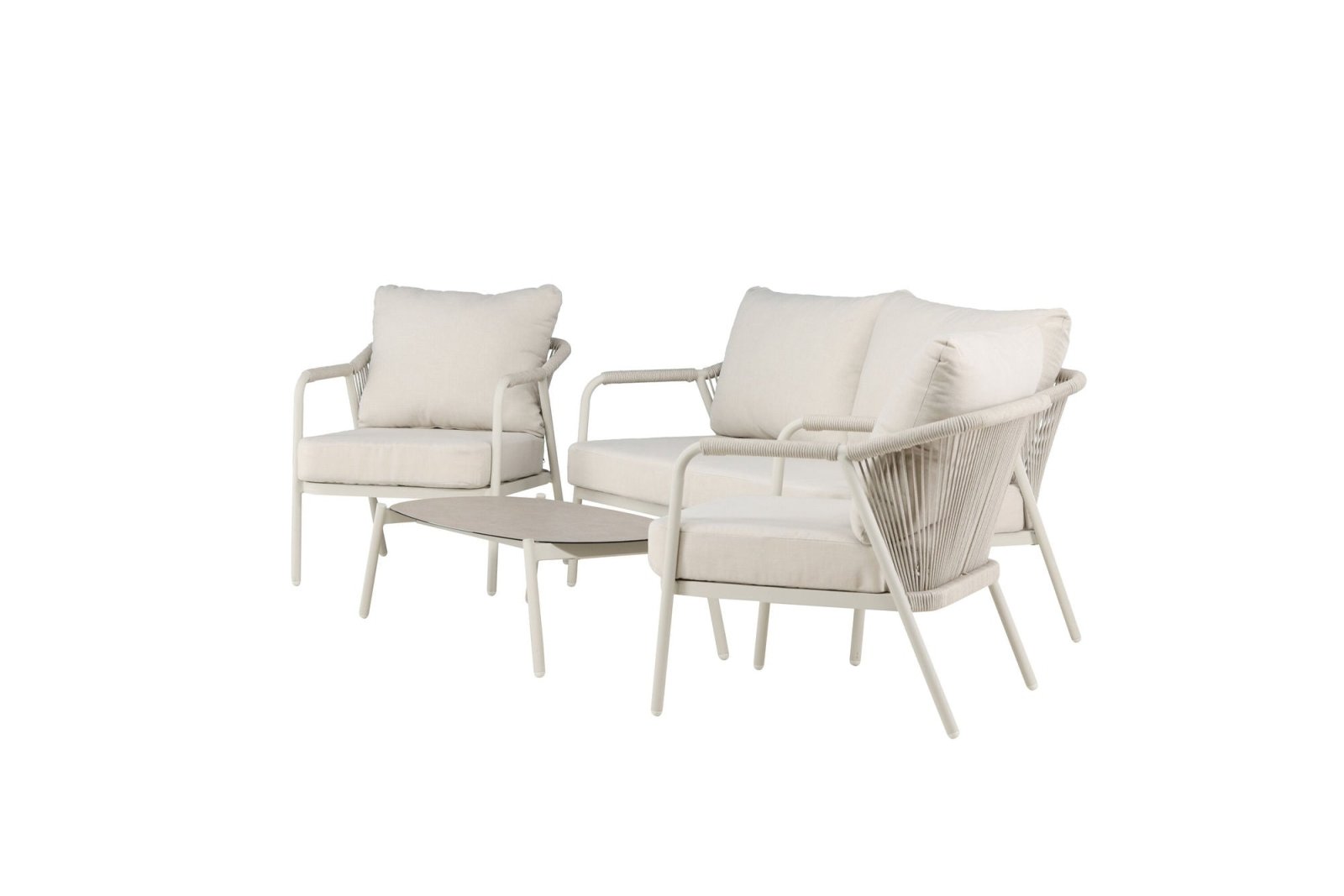 Venture Home Sicily Loungegrupp Utomhus, Beige - Azalea Home