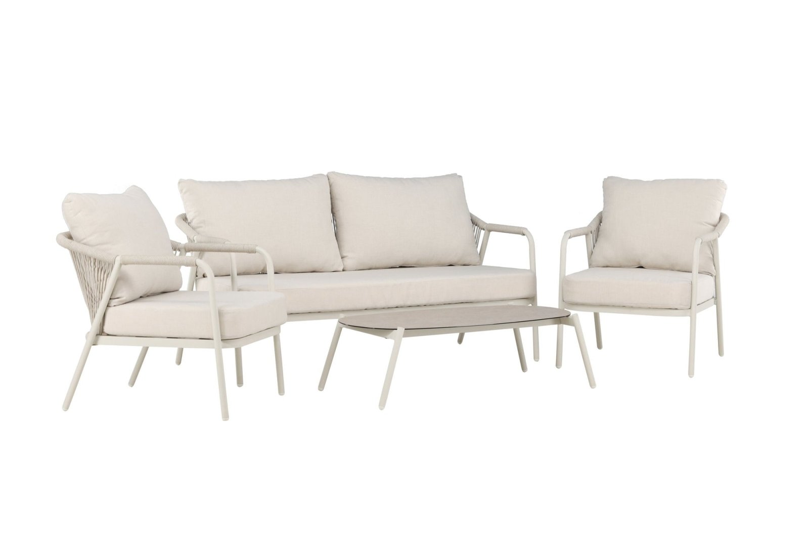 Venture Home Sicily Loungegrupp Utomhus, Beige - Azalea Home