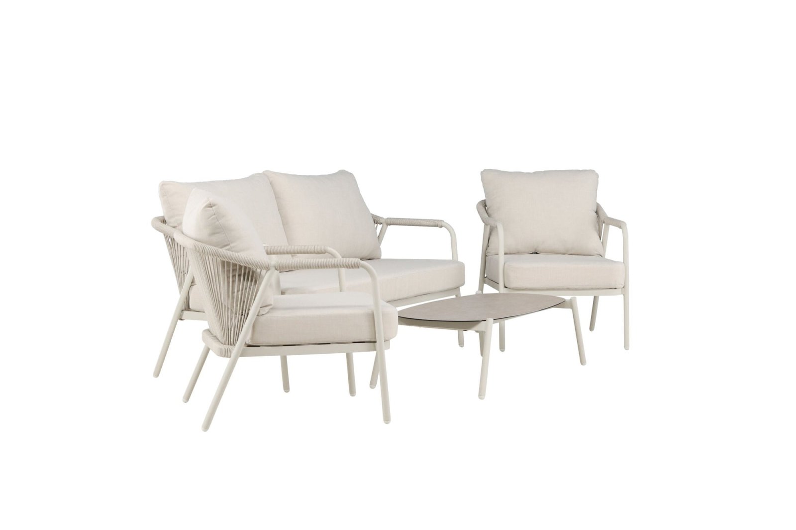 Venture Home Sicily Loungegrupp Utomhus, Beige - Azalea Home