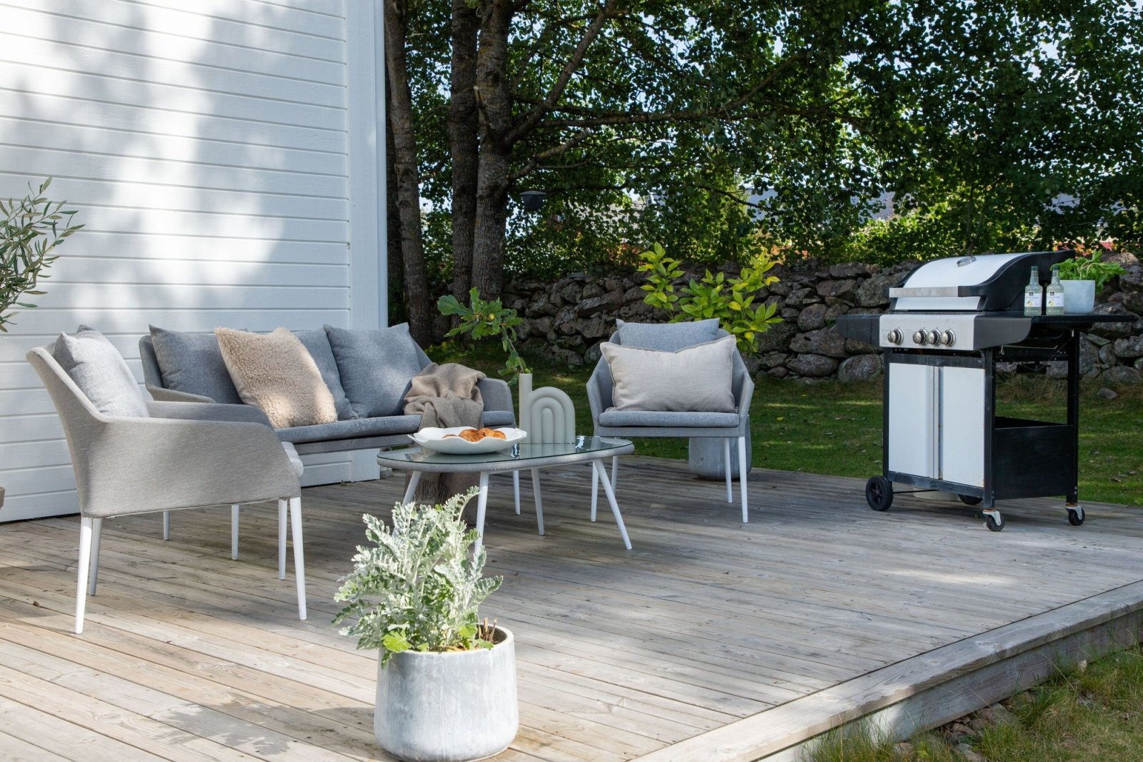 Venture Home Spoga Soffgrupp, Grå - Azalea Home