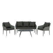 Venture Home Spoga Soffgrupp, Svart - Azalea Home