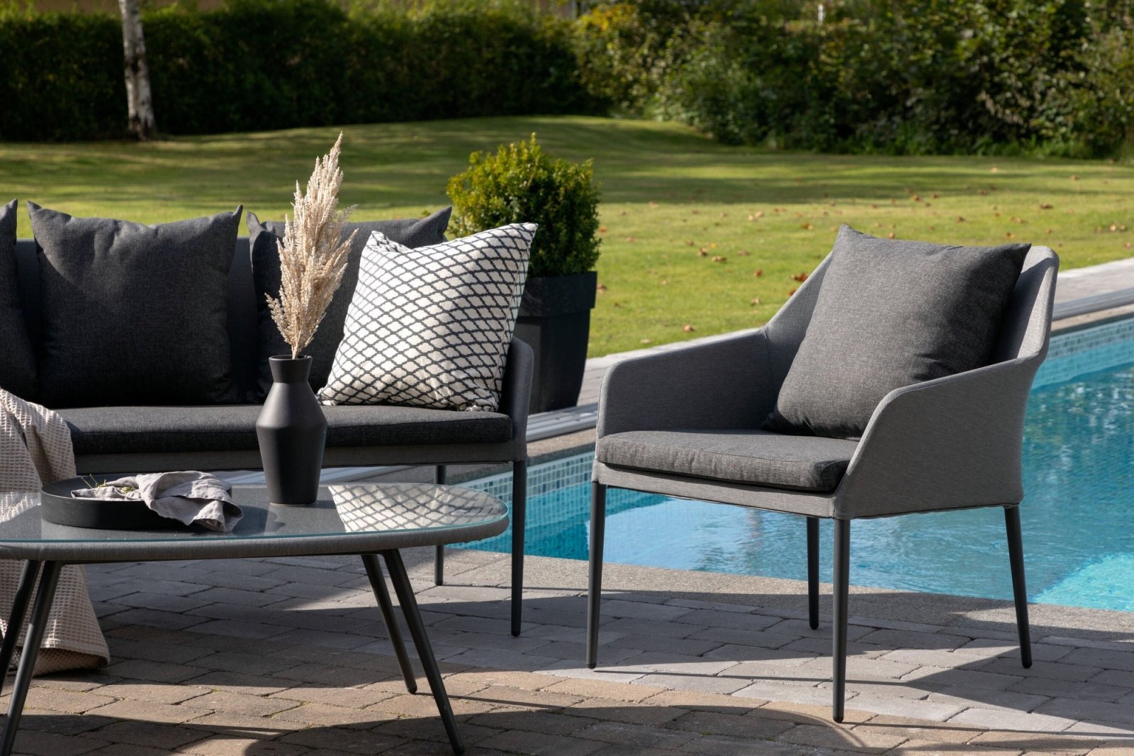 Venture Home Spoga Soffgrupp, Svart - Azalea Home