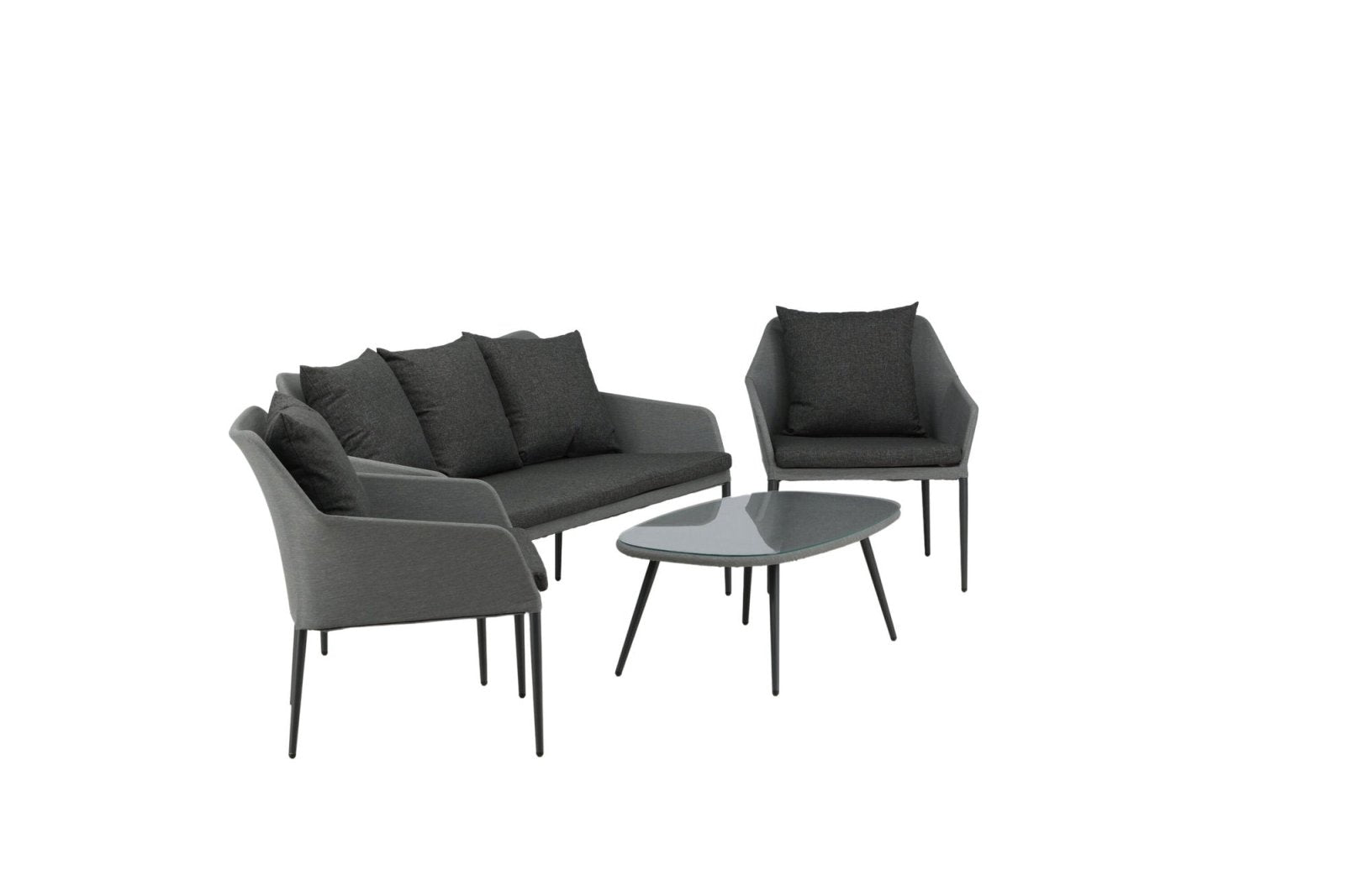 Venture Home Spoga Soffgrupp, Svart - Azalea Home