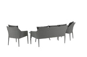 Venture Home Spoga Soffgrupp, Svart - Azalea Home