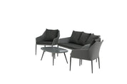 Venture Home Spoga Soffgrupp, Svart - Azalea Home