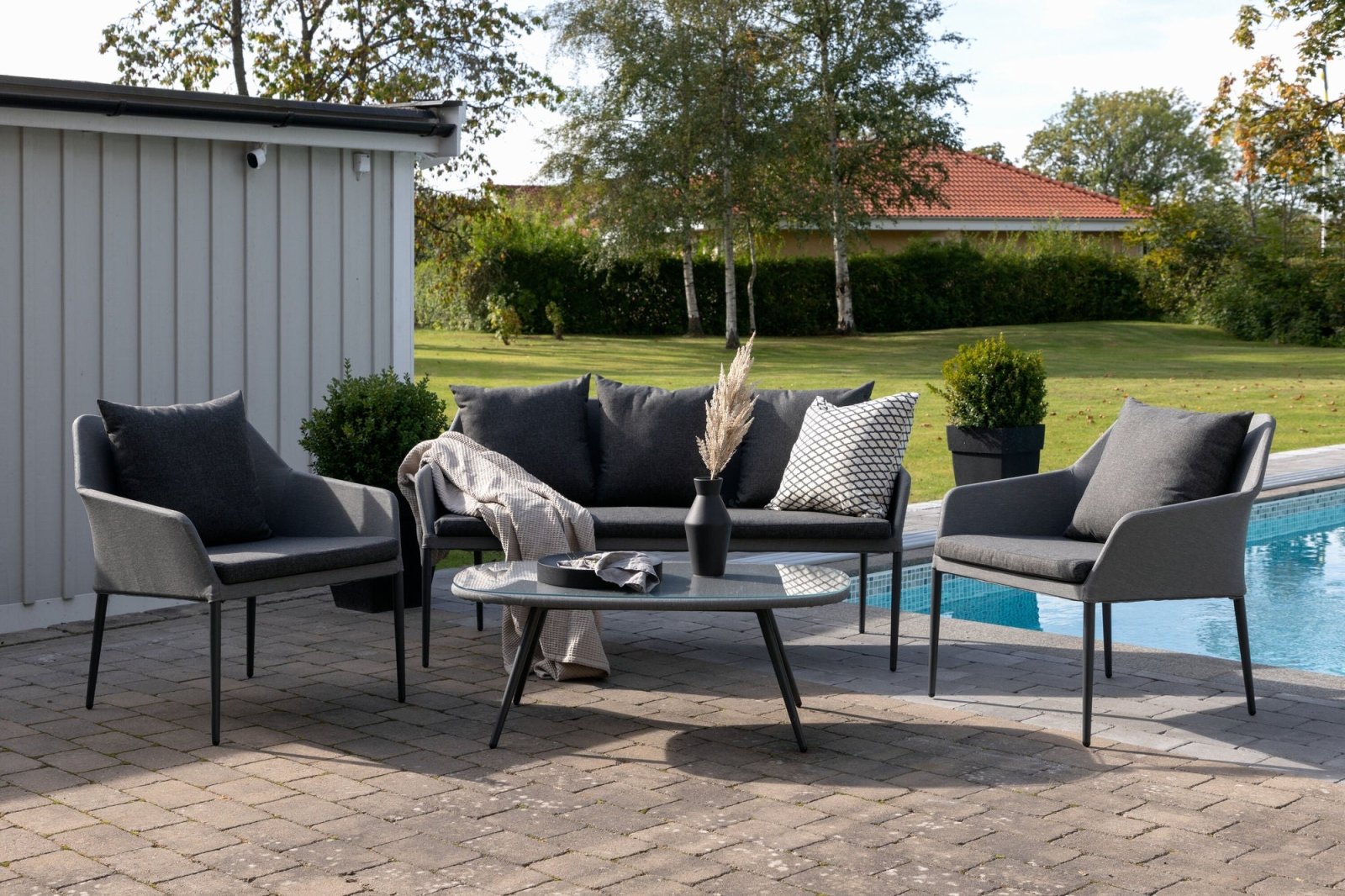 Venture Home Spoga Soffgrupp, Svart - Azalea Home