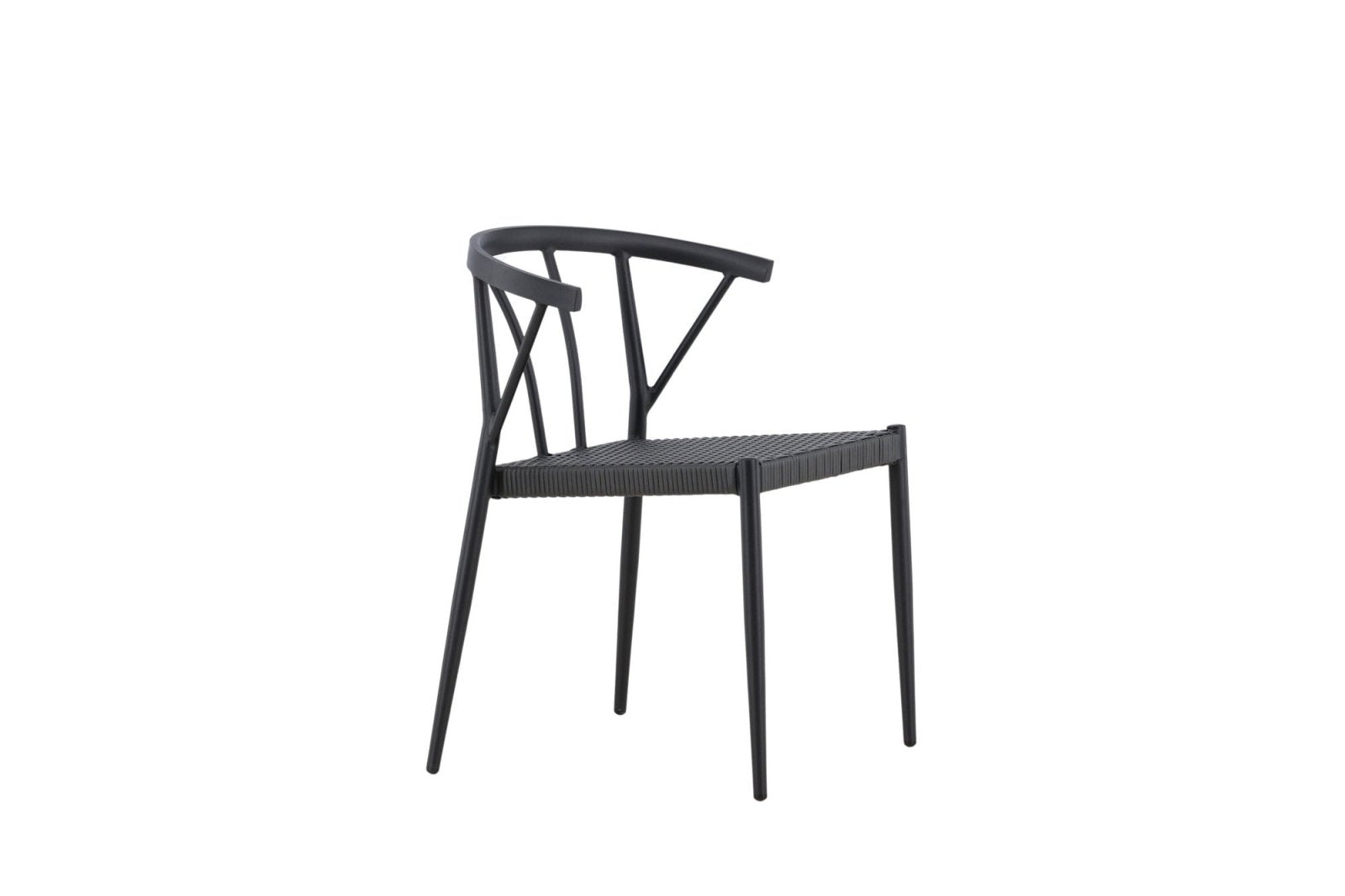 Venture Home Stina Trädgårdsstol 6 - Pack, Svart - Azalea Home