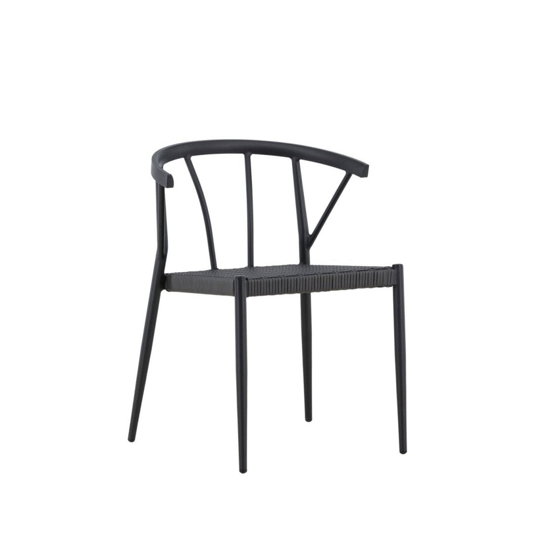 Venture Home Stina Trädgårdsstol 6 - Pack, Svart - Azalea Home