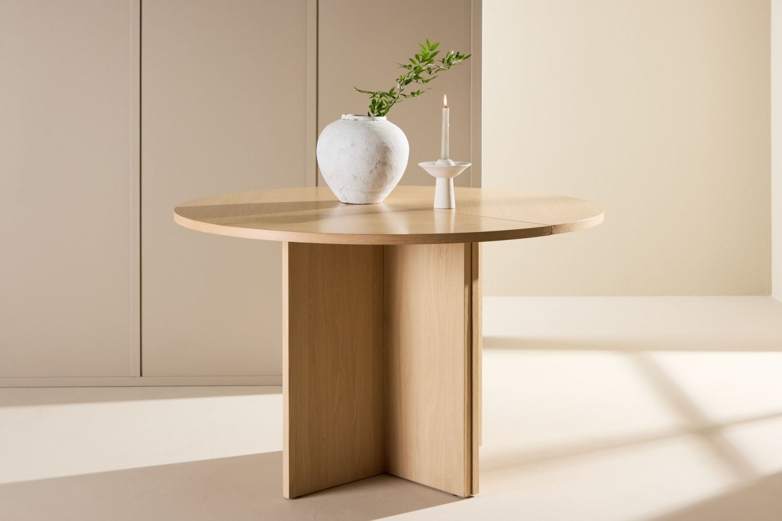 Venture Home Strada Matbord ø120, Vitputsad - Azalea Home