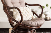 Venture Home Swing Loungestol, Mörk valnöt - Azalea Home