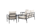 Venture Home Taromina Loungegrupp Utomhus, Svart - Azalea Home