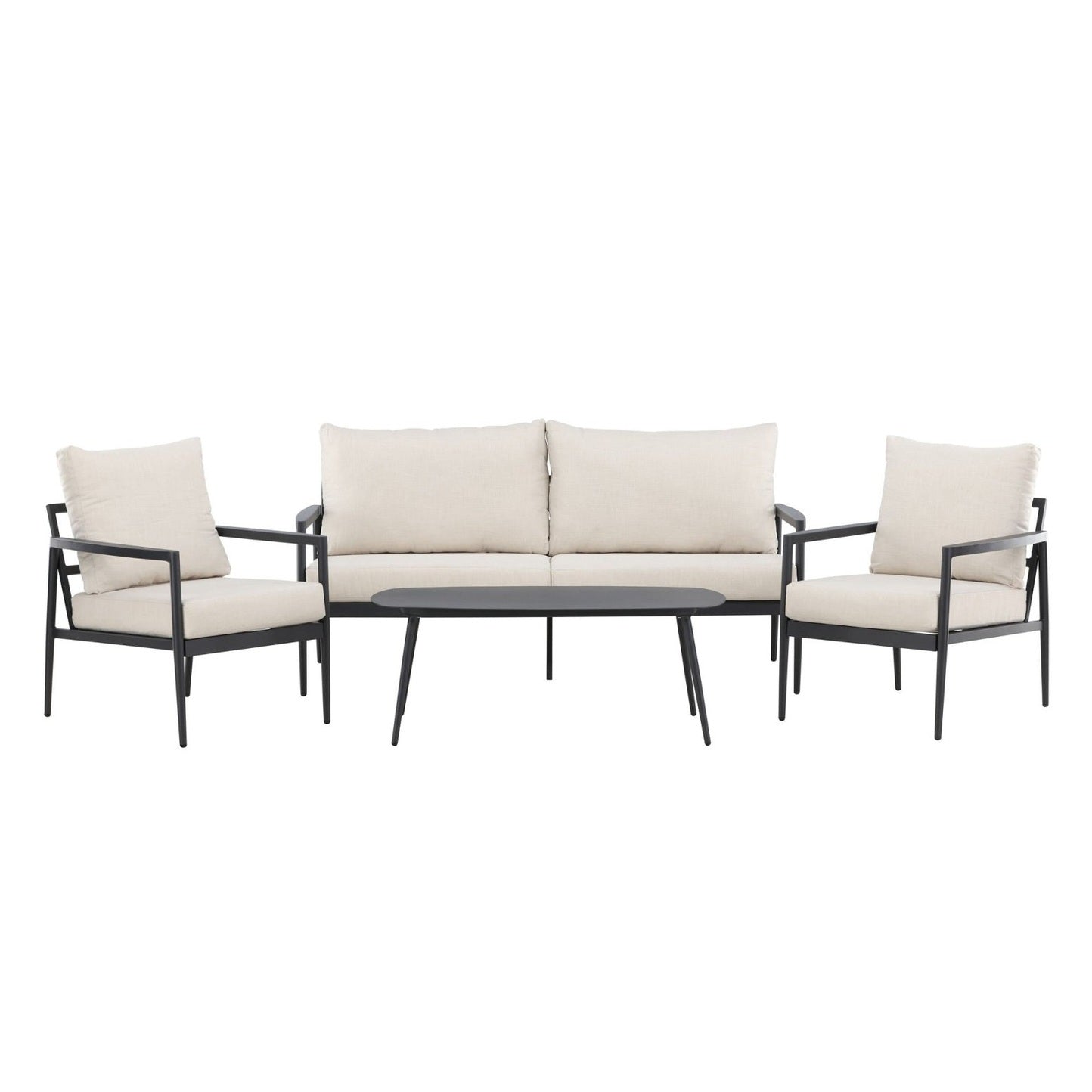 Venture Home Taromina Loungegrupp Utomhus, Svart - Azalea Home