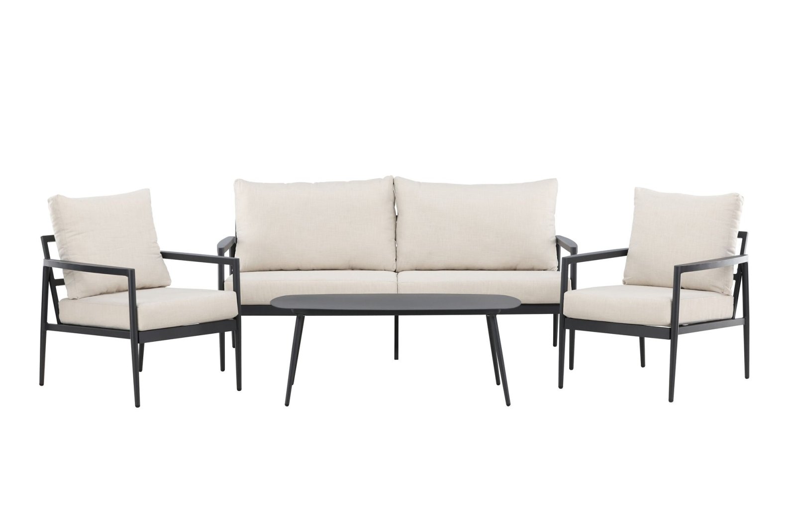 Venture Home Taromina Loungegrupp Utomhus, Svart - Azalea Home