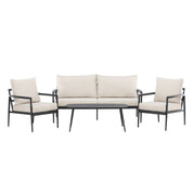 Venture Home Taromina Loungegrupp Utomhus, Svart - Azalea Home
