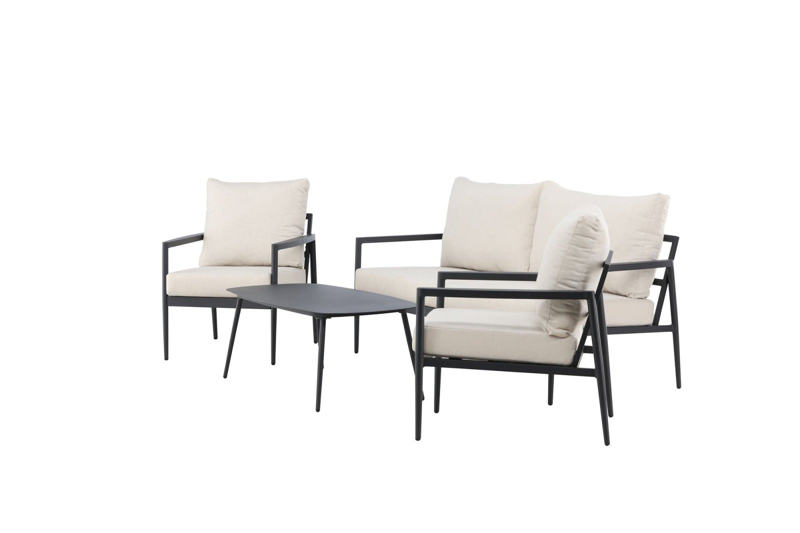 Venture Home Taromina Loungegrupp Utomhus, Svart - Azalea Home