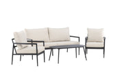 Venture Home Taromina Loungegrupp Utomhus, Svart - Azalea Home