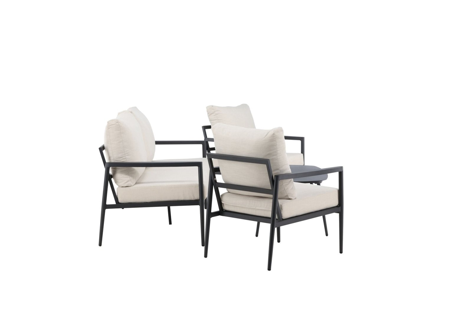Venture Home Taromina Loungegrupp Utomhus, Svart - Azalea Home